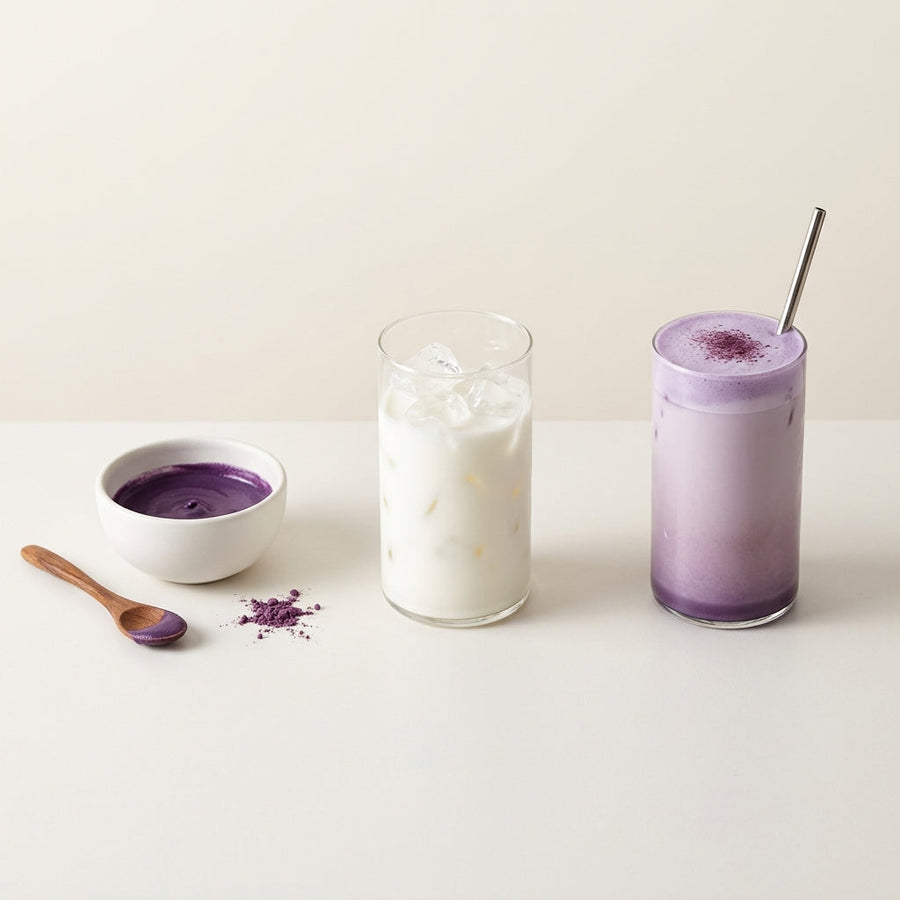 Ube Latte machen: Simples Rezept für heiße und iced Ube Latte