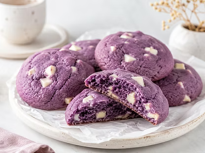 Ube Cookies Maken: Paarse Cookies Met Ube Poeder
