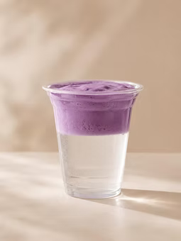 Lavender Cloud Maken: Kokoswater met Ube Cloud Foam