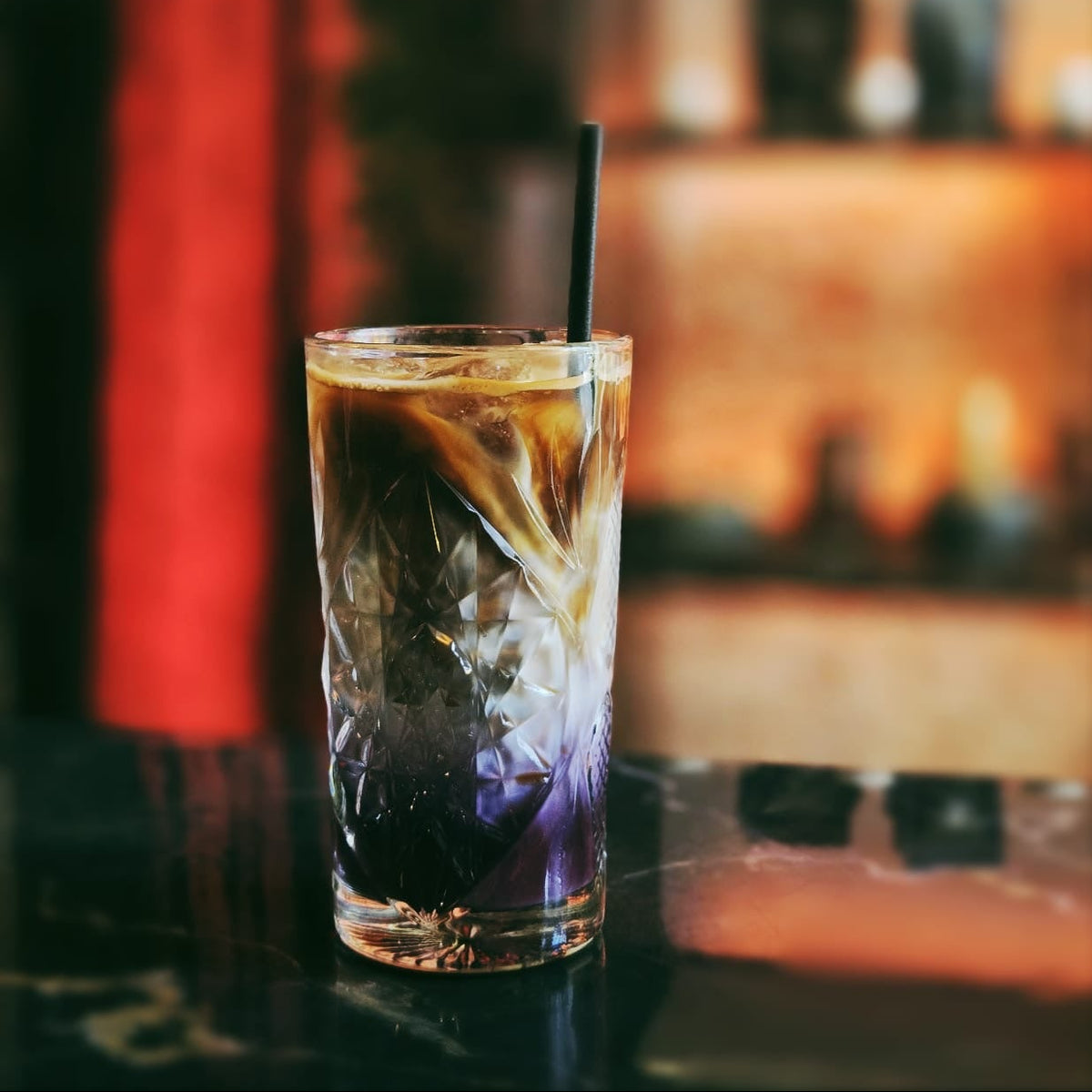 Ube latte in horeca zetting