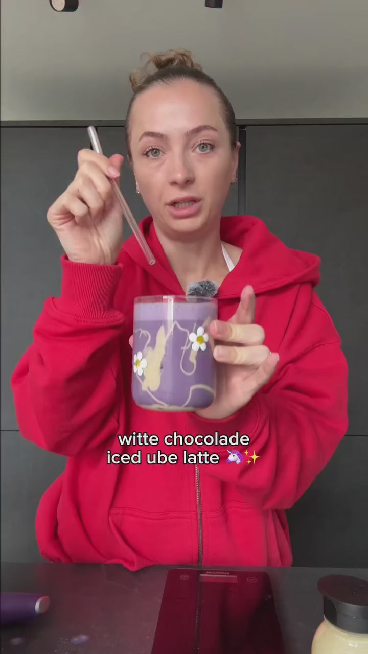 Ube witte chocolade maken video